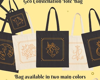 Geo Constellation Tote Bag