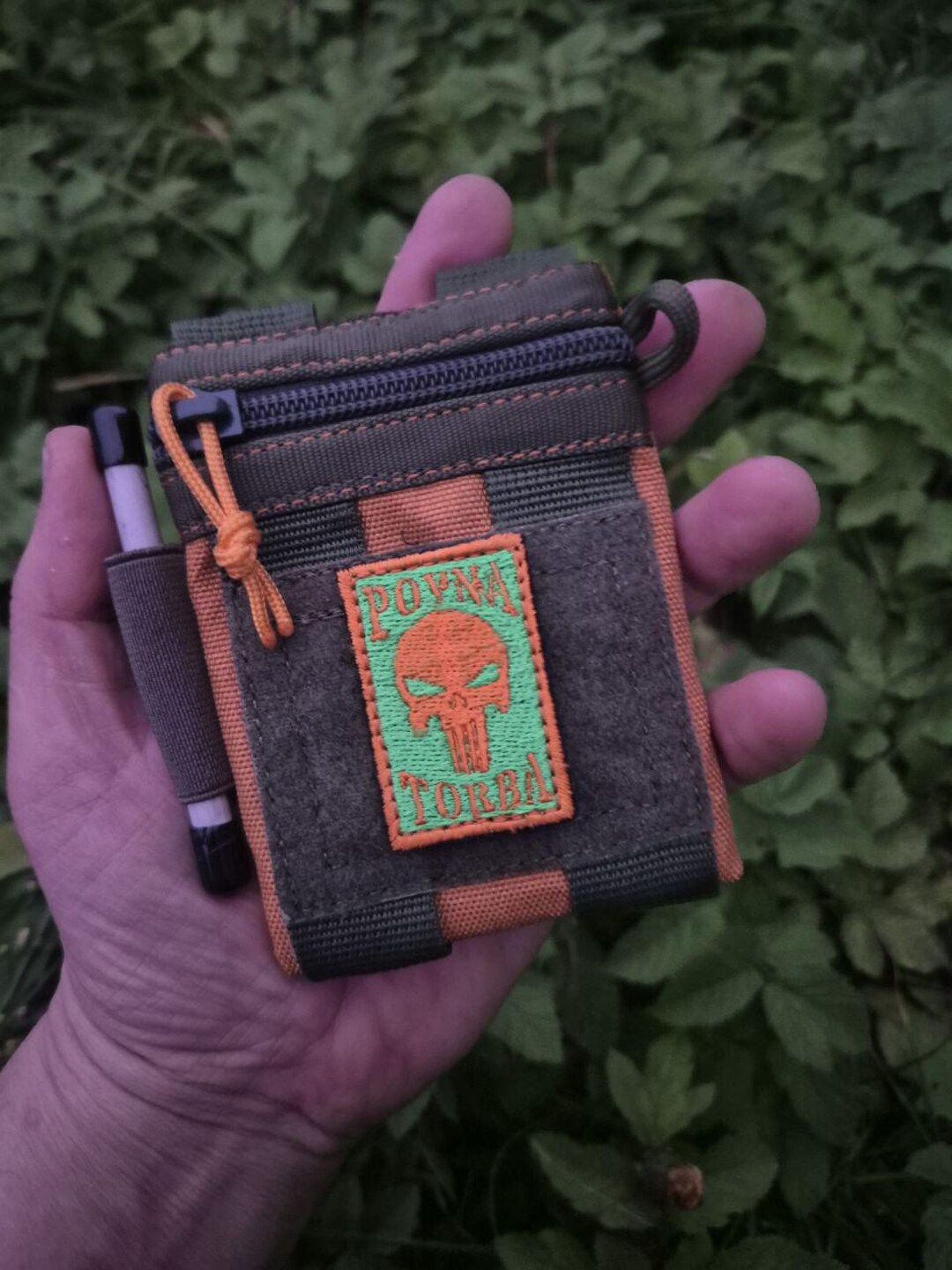 EDC Organizer “torch 1” | Pocket Pouch 8x10.5cm | X-pac USA Fabric ...