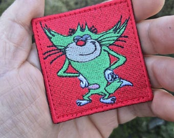 Cartoon Character Embroidered Morale Patch – Tactical Hook & Loop Badge
