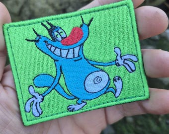 Cartoon Character Embroidered Morale Patch – Tactical Hook & Loop Badge