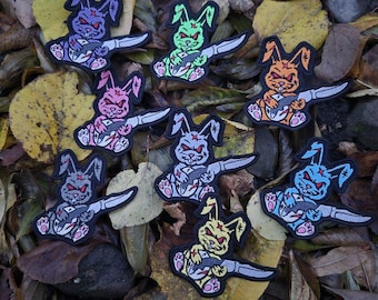 Funny Tactical Bunny Embroidered Patch – Military Hook Patch