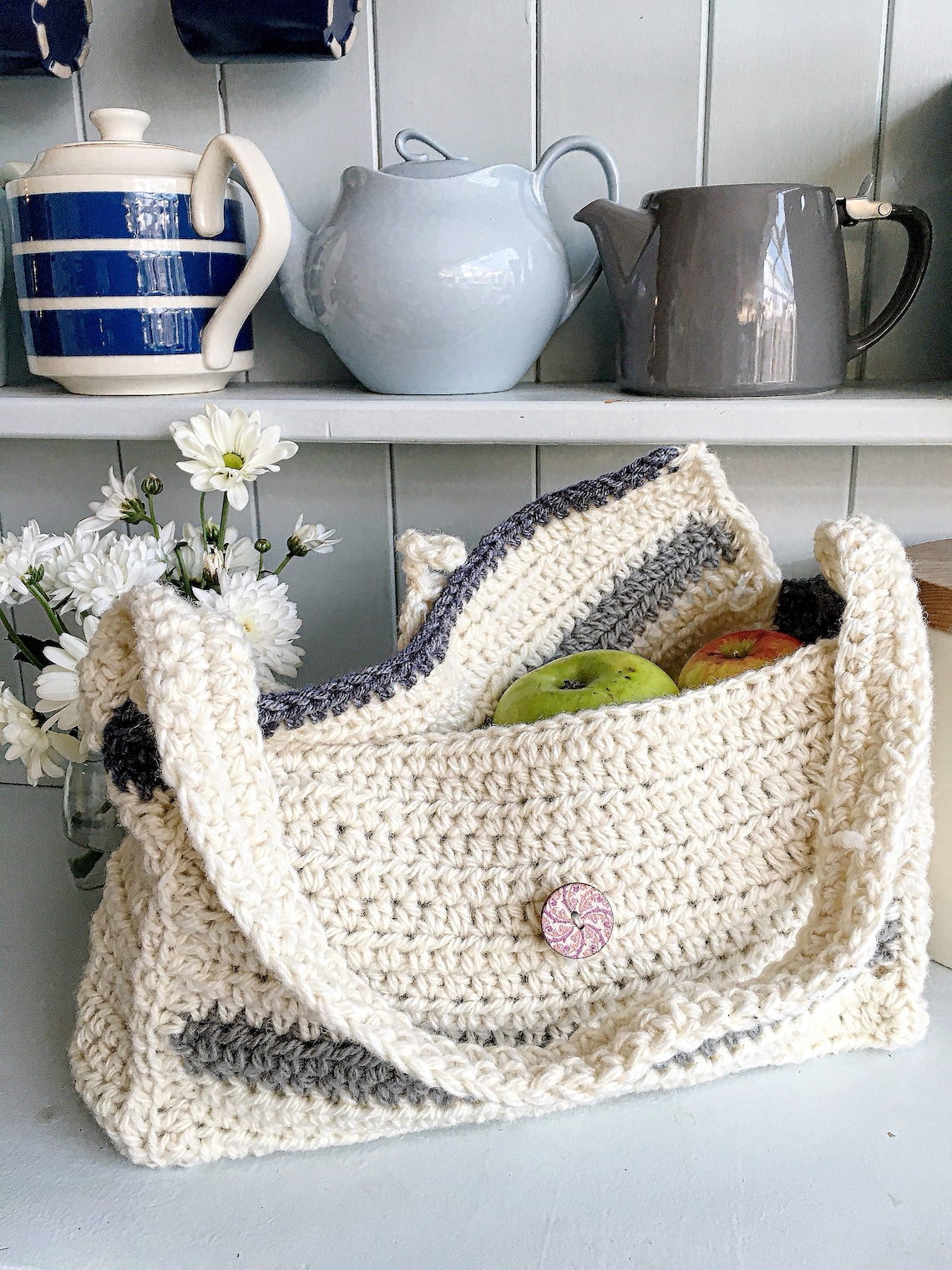 Vintage Inspired Crochet Bag Pattern vintage easy crochet Etsy Nederland