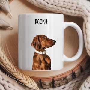 Custom Pet Coffee Mug, Picture Mug, Personalized Dog Mugs With Name, Pets Photo Portrait