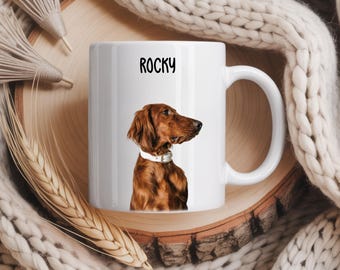 Custom Pet Coffee Mug, Picture Mug, Personalized Dog Mugs With Name, Pets Photo Portrait
