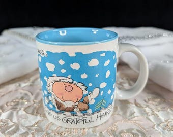 Vintage Potpourri Press Christmas Mug Snowman Design Mug Shots by Pabagian 1987