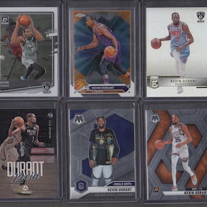 Kevin Durant 6 Card Lot Basketball Cards | NM or Better | Optic, Mosaic (2), Chrome, Elite, Luminance