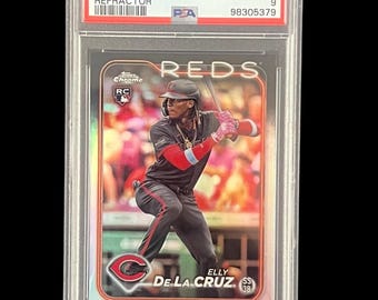 Elly De La Cruz 2024 Topps RC Rookie Baseball Card Graded PSA 9
