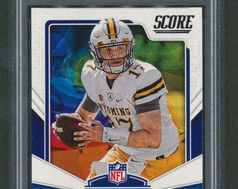 Graded 2018 Panini Score NFL Draft #5 Josh Allen | Rookie RC | PSA 9 | Football Card | Buffalo Bills Wyoming Cowboys | See Scans