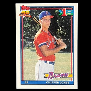 Chipper Jones RC 1991 Topps #333 | NM or better | Rookie Card | Atlanta Braves | HOF