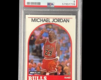 Graded Michael Jordan 1989-90 Hoops #200 Basketball Card | PSA 9 Mint | Chicago Bulls | GOAT