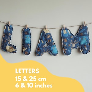 PAQUETE - 2 en 1 - Letras de tela - Patrón de costura DIY - Fuente linda - Perfecto para regalar