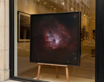 オタマジャクシ星雲プリント：深宇宙天体写真ウォールアート（デジタルダウンロード）