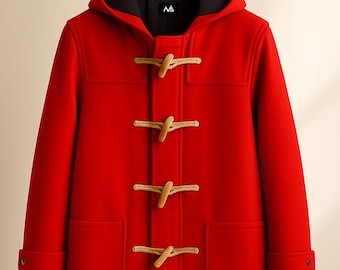 Gloverall Vintage 60s Camel Brown Wool Blend Duffle Coat - Etsy