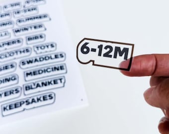 Labels for Baby Organizer
