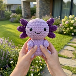 アホロートルのかぎ針編みパターン（PDF）｜初心者向け簡単あみぐるみパターン｜かわいいぬいぐるみ｜即時ダウンロード