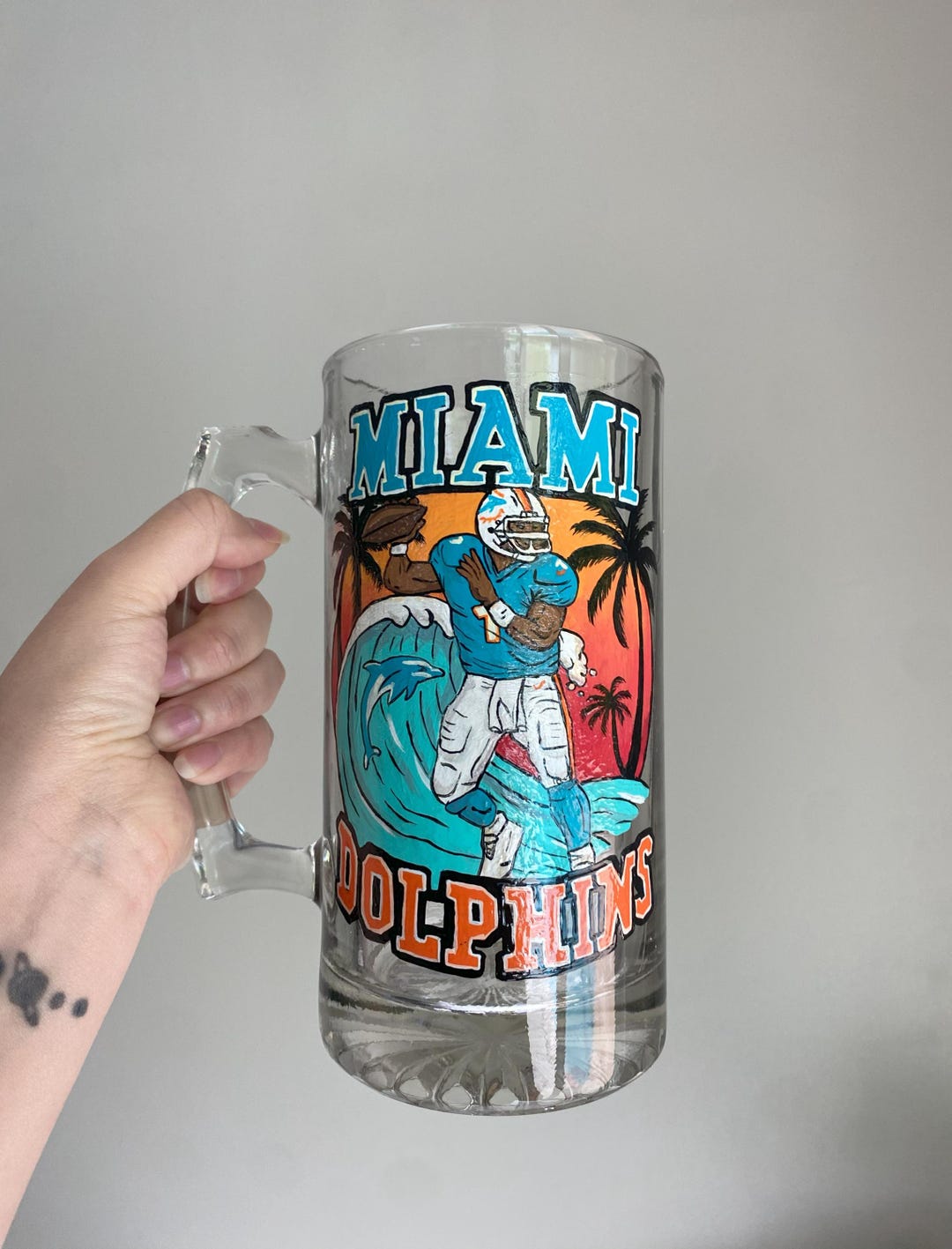 Take A Look About Miami Dolphins Beer Mug