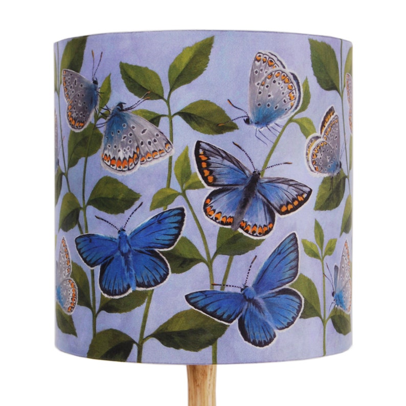 Butterflies Lampshade 20cm or 30cm Handmade Silk Shade Etsy