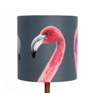 Flamingo Lampshade - handmade silk shade - 3 Sizes Available