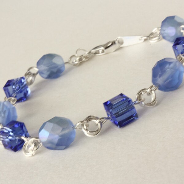 Children's Blue Swarovski Bracelet