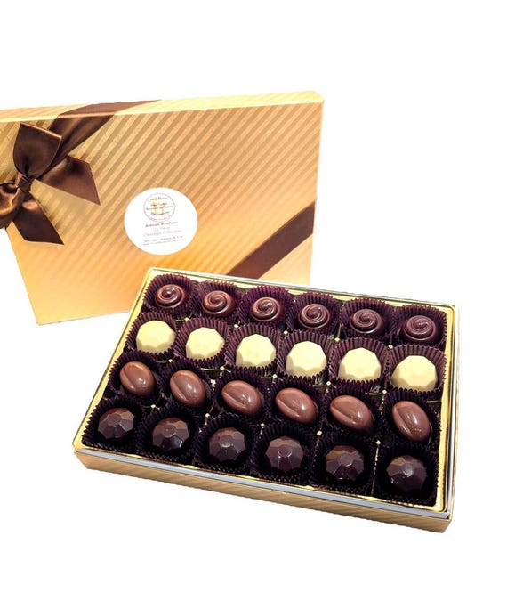Traditional Luxury Ganache Bonbons - Classique Chocolate - Gift Box - (contains dairy)