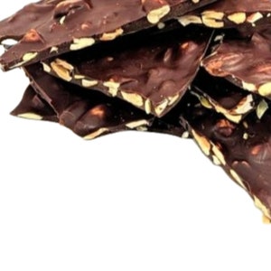 Organic Nutty Dark Chocolate Bark, 1.5 Pounds Bulk Priced