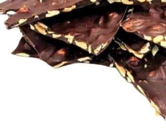 Organic Vegan Nutty Dark Chocolate Bark, 1.5 Pounds