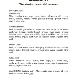 Traditional Luxury Ganache Bonbons - Classique Chocolate - Gift Box - (contains dairy) afbeelding 5
