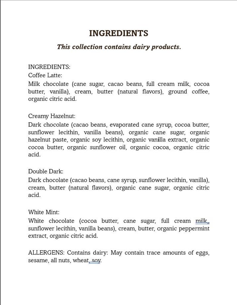 Traditional Luxury Ganache Bonbons - Classique Chocolate - Gift Box - (contains dairy) afbeelding 5