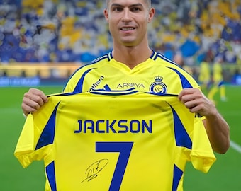 Personalized Cristiano Ronaldo Cr7 Soccer Portrait with Ronaldo signature ,Ronaldo Graduation Gift, Birthday Gift, Soccer Gift, Ronaldo Gift