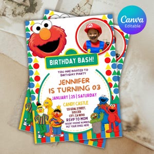 Editable Birthday Invitation | Birthday Invitation | Template Editable-Printable | For Boy and Girl Kids invitation, Invite Instant Download