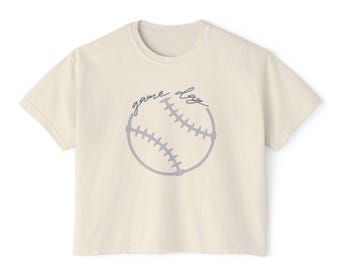 Baseball Game Day Women's Boxy Tee