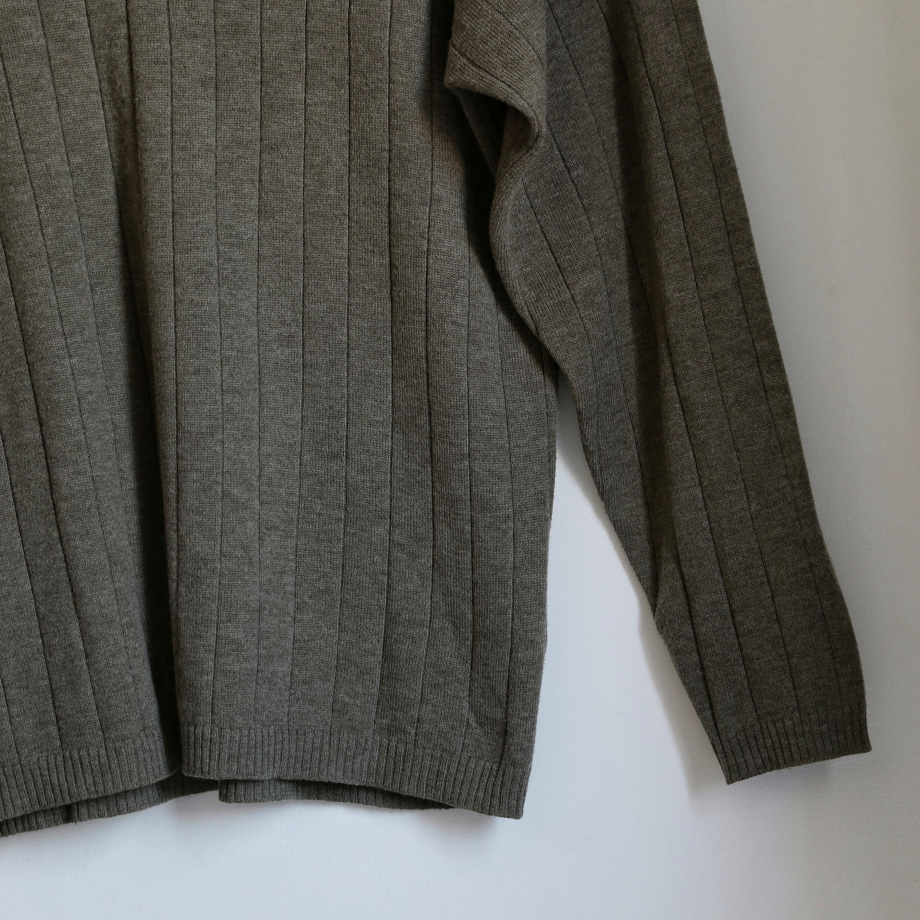 Vintage Yves Saint Laurent Knit V-neck Sweater - Acrylic - Wool 