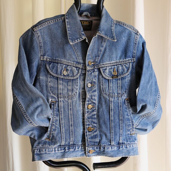 Lee 101-J SANFORIZED 36 REGULAR USA製 Vintage 80s Lee Sanforized Rider 101-J Union Made Denim Jacket