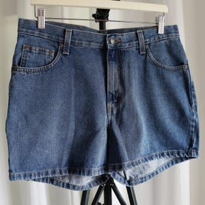 Pantalones cortos vaqueros básicos vintage OLDAXE para mujer - Vaqueros clásicos - Talla 33"