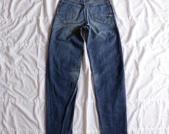 Vintage Lee Riders pants - Slim Denim Jeans - 80s, 90s - Made in USA - Size 26"