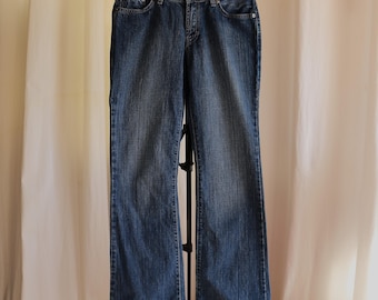 Vintage Y2k Tommy Hilfiger "Jill" Low Bootcut - Classic Dark Washed Denim Jeans - Size 6