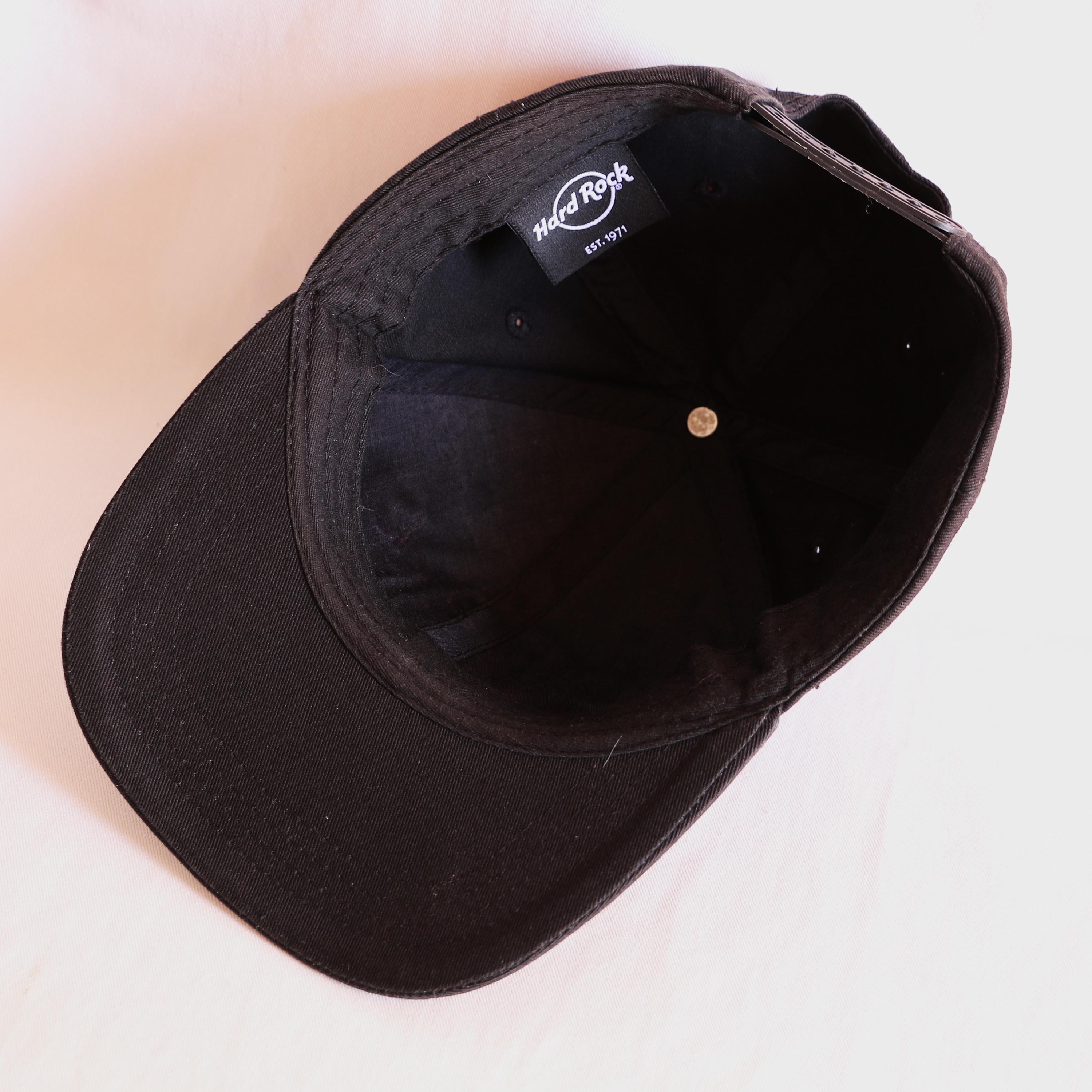 Hard Rock Cafe Tenerife Snapback Hat Black Classic Logo Cap Mint
