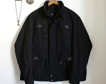 Hugo Boss Original 80s Vintage Cotton Bomber Jacket Size L