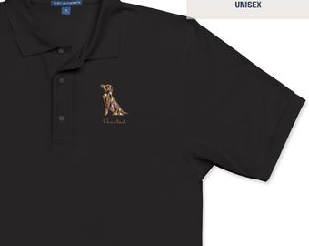 Dog Origami Style | Embroidered | Polo Shirt | Devoted | Unisex | Golf Shirt