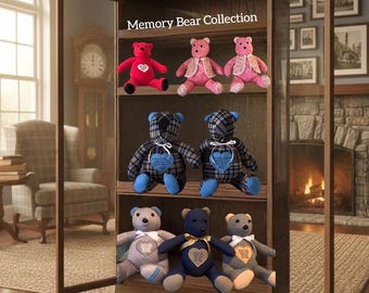 Memory Plush Keepsake: Embroidered Memorial, Bear, Pillow or Blanket, Custom Made