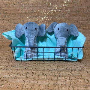 Adorable Handcrafted Elephant Plushie Toy for Baby | Soft and Cuddly Nursery Companion | Great for Baby Grasp Development | Manipulation Toy