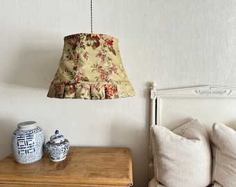 Slipcovered Lampshade Pendant Light