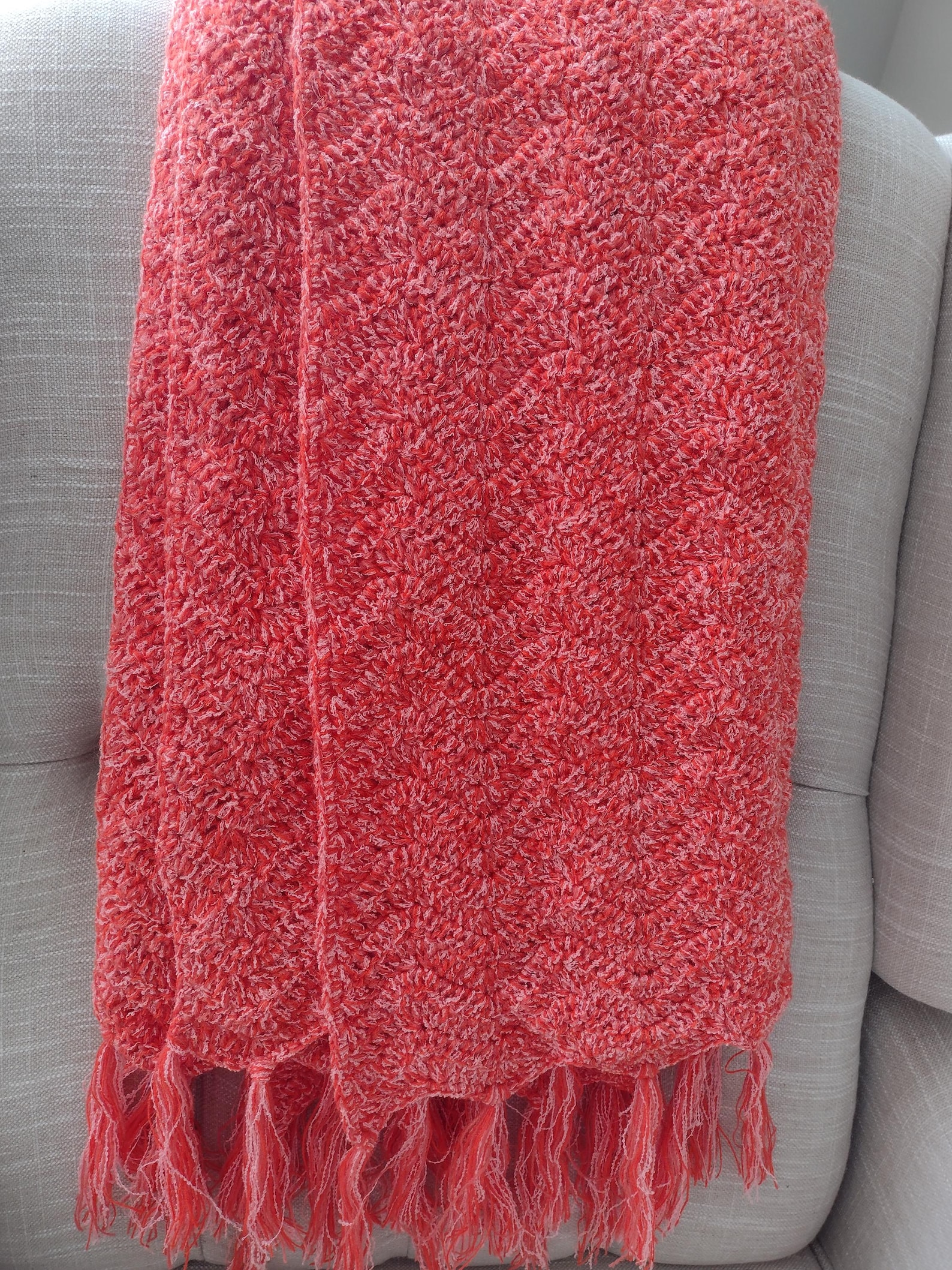 Coral Throw blanket