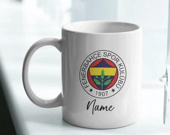 Cup, Türkce yazili fincan, Fenerbahce, Fener, FB, isimli