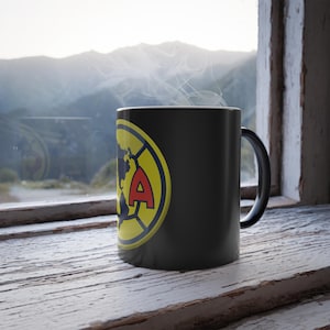 Mok met Club América-logo en kleurverandering, 325 ml | Valentijnsdagcadeau