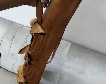 Handmade Leather Golf Bag, Golf club bag, Luxury Leather Golf Bag, Sunday Golf Bag, best birthday gift.