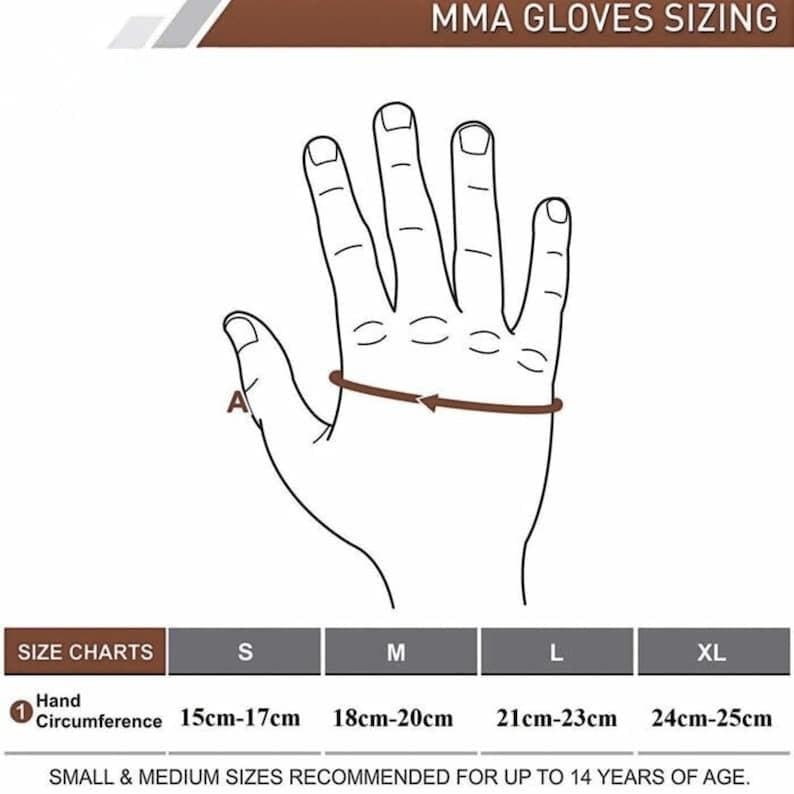 Elfenbensbruna/bruna läderhandskar för MMA-kampsport, UFC-stil kampsportsutrustning bild 4