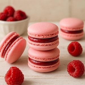 Presentask med gourmetfranska macarons - handgjorda, liten sats, 24 delar
