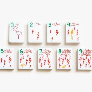 Mahjong American Set 160 Tiles White Doodle Design Mahjong Tiles Colour Luxury Colorful Luxury Acrylic For Game Lovers image 7