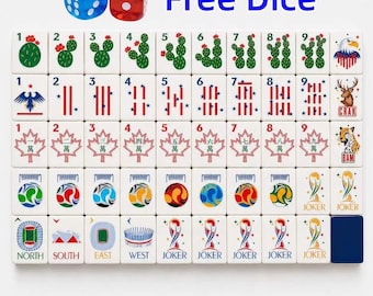 Mahjong American Set 160 Tiles Sports Themed Soccer Cup Football For Women Men World Sports Quality Design